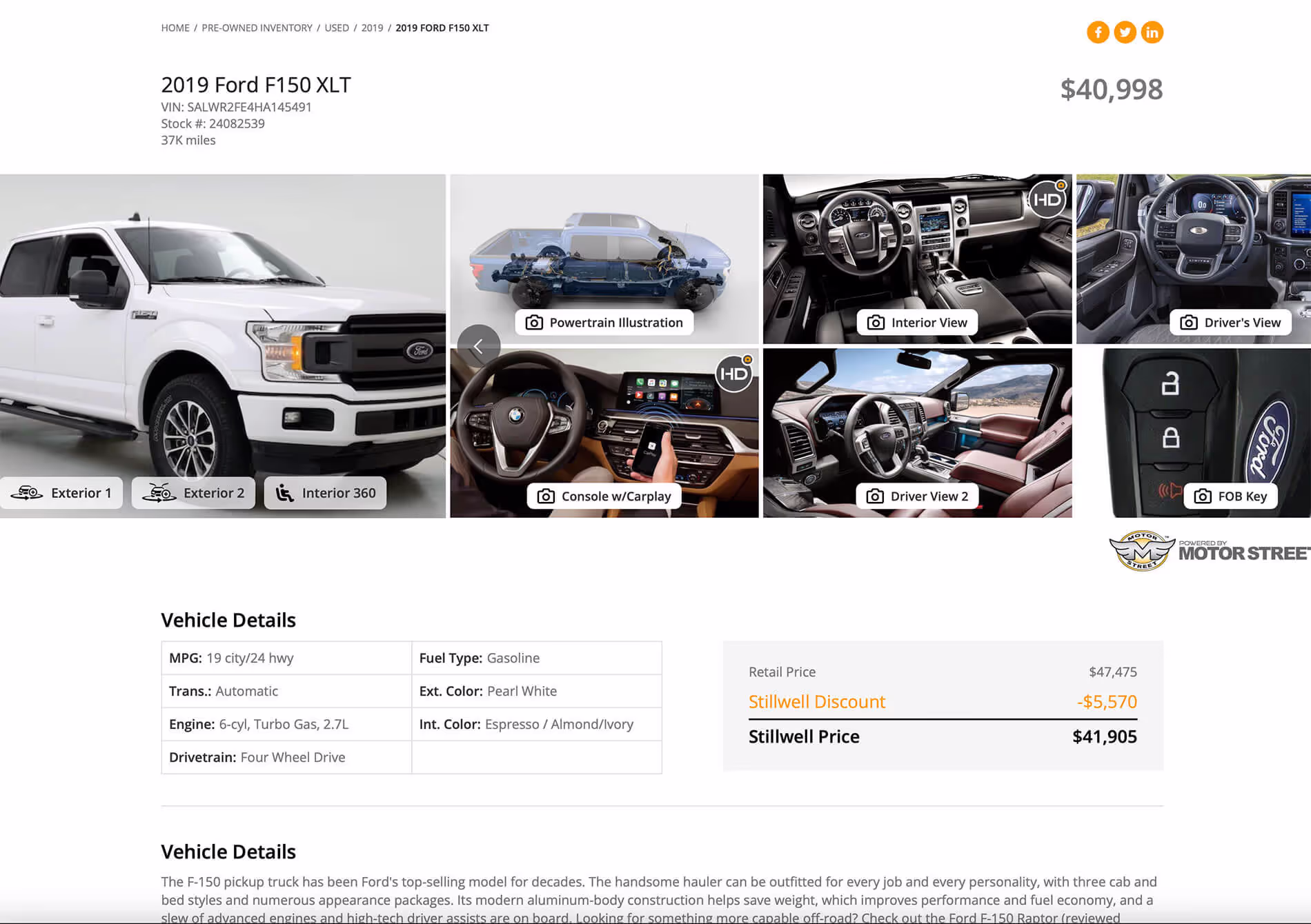 Ford F150 VDP Theme